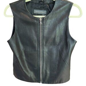 Banana Republic leather vest